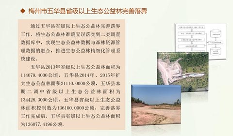 梅州市五华县省级以上生态公益林完善落界